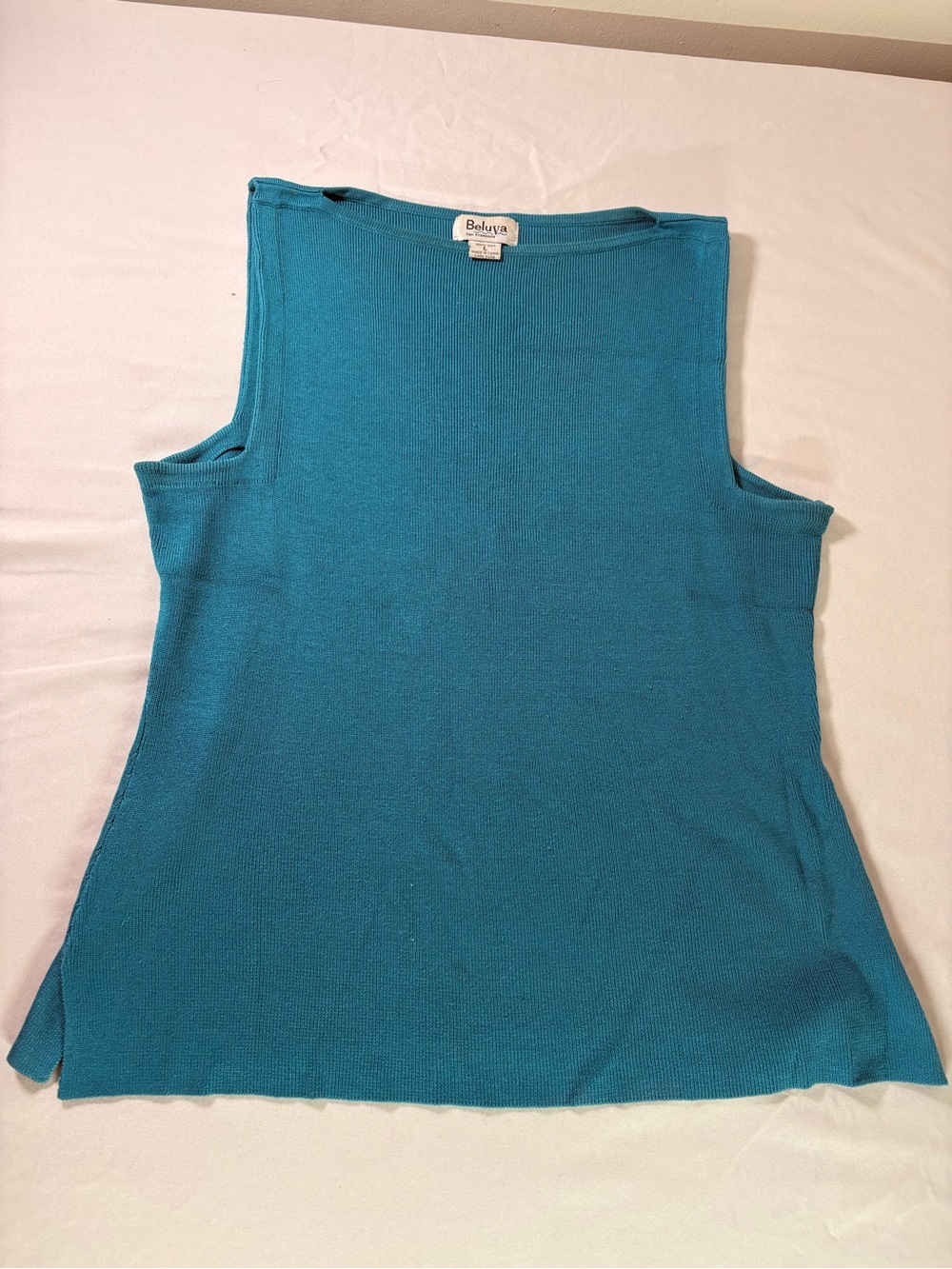 bebe Teal Knit Tank Top